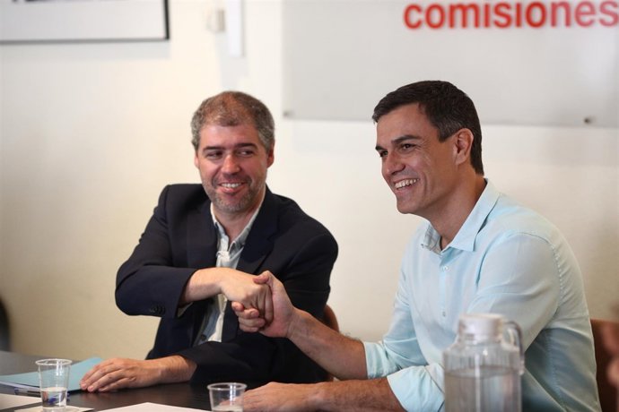 Pedro Sánchez se reúne con Unai Sordo en la sede de CCOO