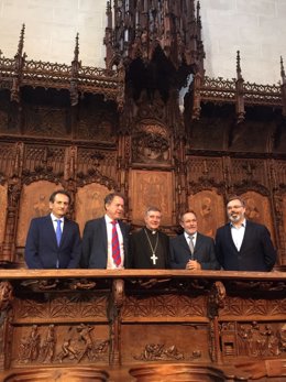 Inauguración de las obras del coro de la Catedral de Plasencia