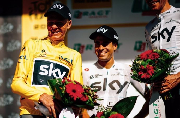 Mikel Landa y Chris Froome en el Tour de Francia 