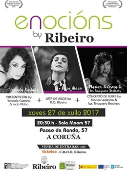Yolanda Castaño y Lucía Aldao presentarán una nueva cita de 'Enocións by Ribeiro