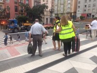 La mayoría de vecinos se alojarán con familiares y 6 en el Princesa Letizia