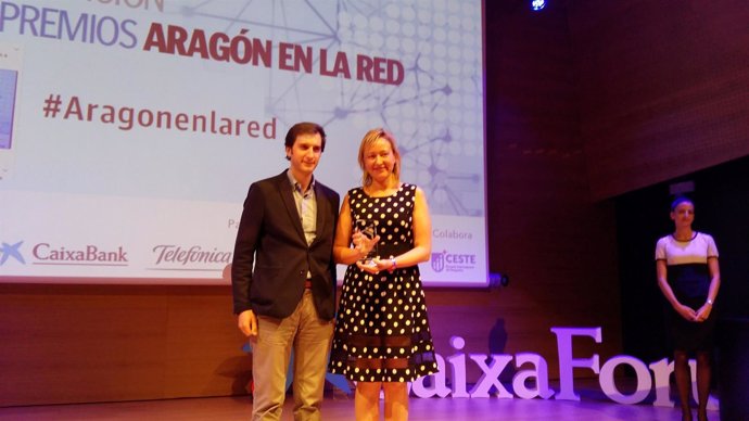 Gastón ha recogido el premio para Aragón Plataforma Logística