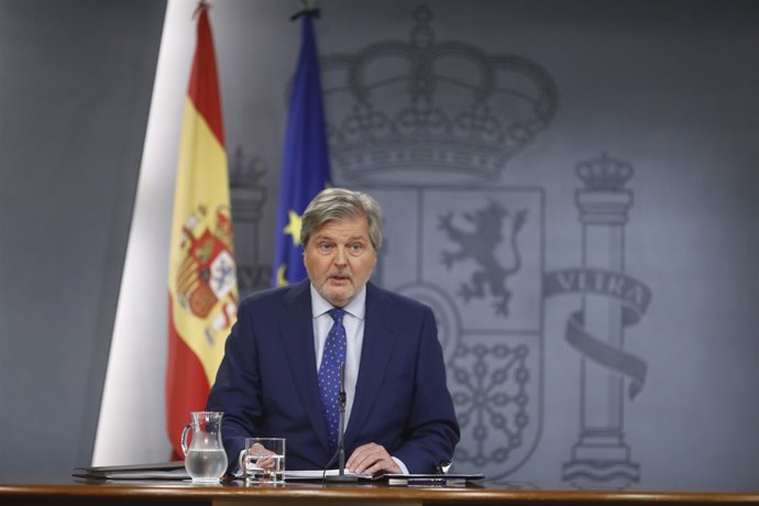 Roda de premsa d'Iñigo Méndez de Vigo després del Consell de Ministres