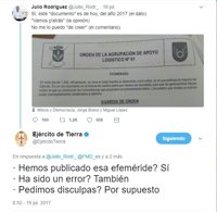 El Ejército de Tierra se disculpa tras publicar una efeméride recordando el "alzamiento cívico-militar" de 1936