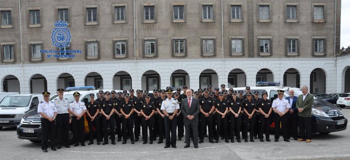 Alumnos policías de prácticas en Asturias