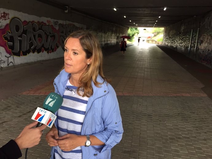 Amaia del Campo en el túnel de Ansio