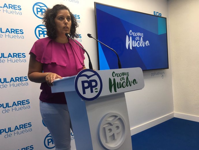 La diputada por el PP de Huelva Laura Sánchez.