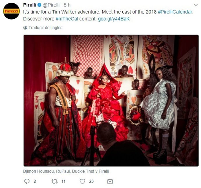 Calendario Pirelli 2018