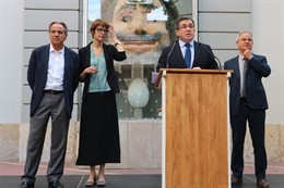 Rueda de prensa tras la exhumación de Salvador Dalí