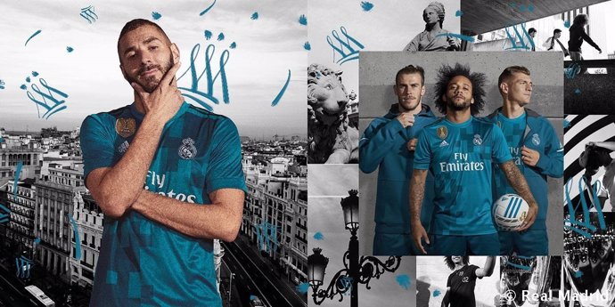 Tercera equipación del Real Madrid para la temporada 2017/18