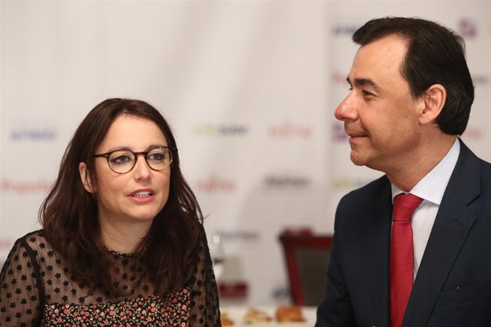 Andrea Levy y Fernando Martínez Maíllo en los Desayunos de Europa Press