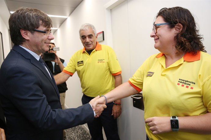 C.Puigdemont a la inauguració del CAP Roquetes