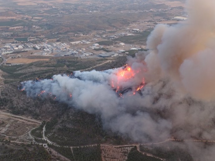 Incendio en Calasparra (Murcia)