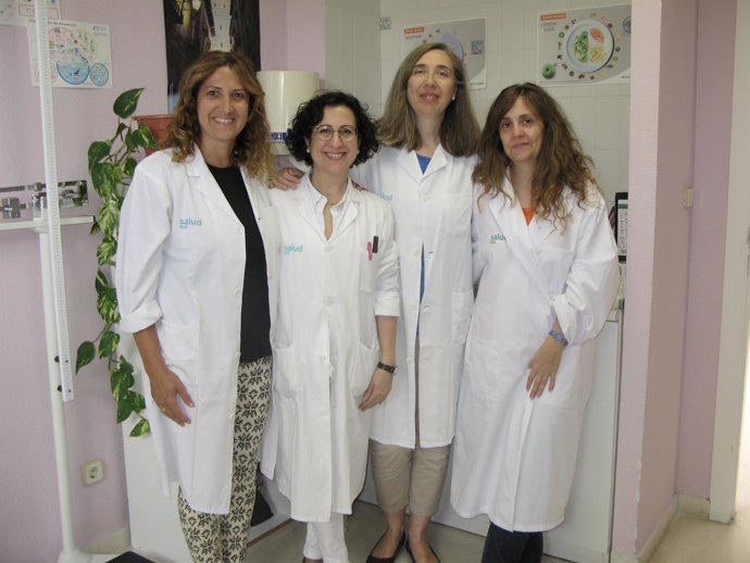 Cuatro enfermeras que participan en este proyecto piloto 