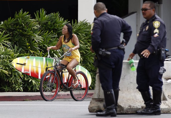 Policías en Honolulu, Hawái