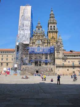 Obras en la Catedral de Santiago de Compostela
