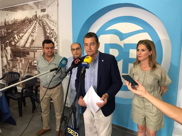 El presidente del PP de Cádiz, Antonio Sanz