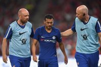 Pedro, hospitalizado por una conmoción durante el Chelsea-Arsenal
