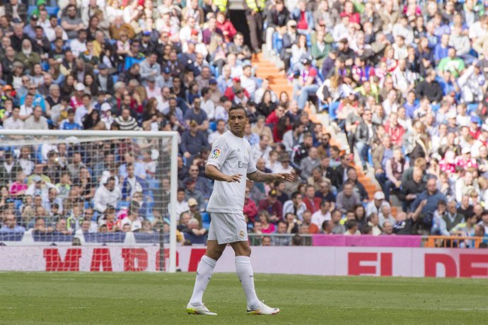 Danilo jugador del Real Madrid en el partido contra el Eibar