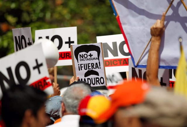 Manifestación contra Maduro en Caracas