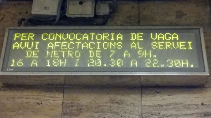 Vaga del Metro de Barcelona