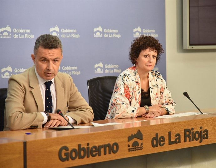Conrado y Sanz durante la rueda de prensa