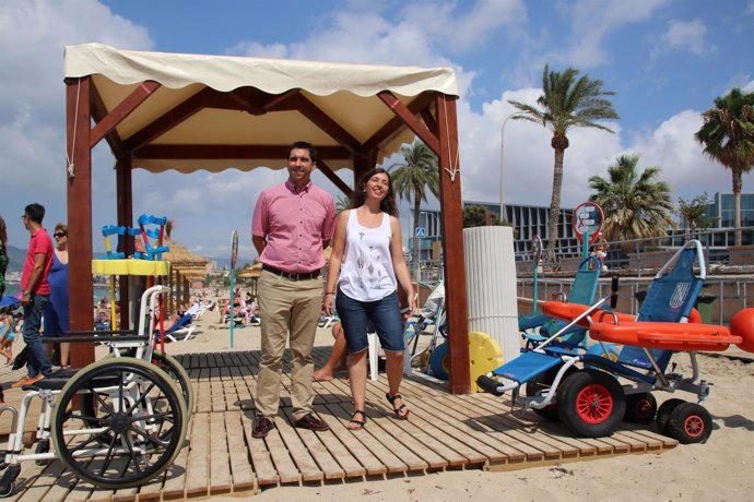 La Playa de Palma ya dispone de seis puntos de accesibilidad