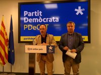 El PDeCAT dice que la mayoría de catalanes apoyaría a Puigdemont si fuera inhabilitado