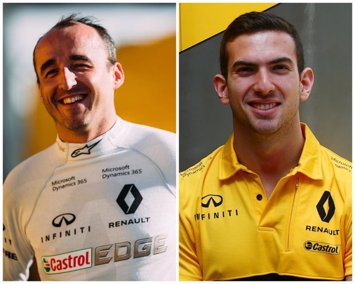 Kubica y Nicholas Latifi, probadores de Renault