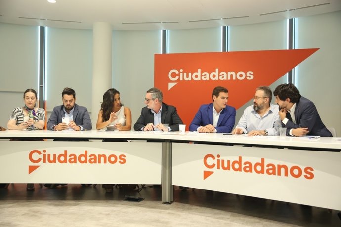 Reunió de l'Executiva Nacional de Ciudadanos presidida per Albert Rivera