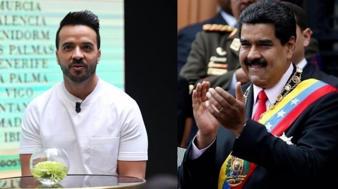 Luis Fonsi y Nicolás Maduro