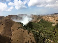 Efectivos del Infomur acuden a apagar dos incendios forestales en La Unión