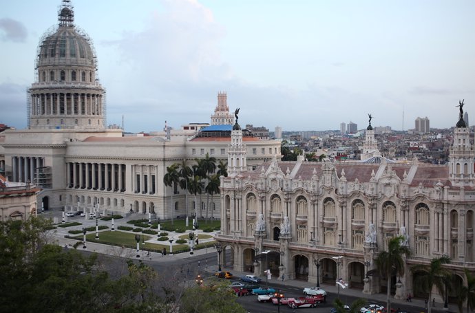 The National Capitol Building and the Gran Teatro de la Habana Alicia Alonso on 