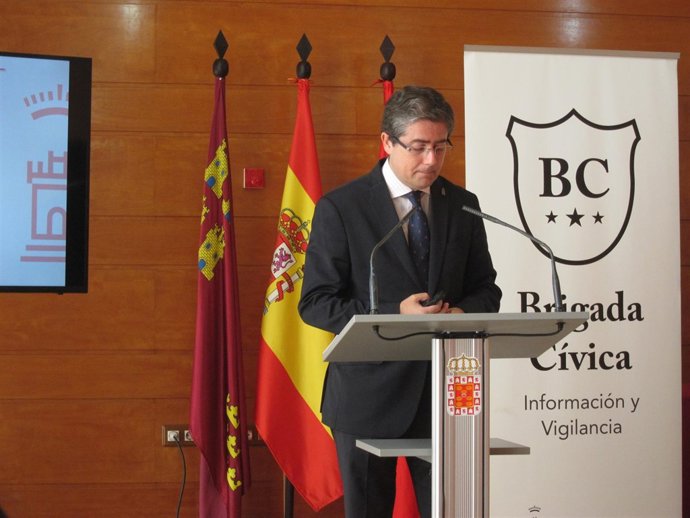 Jesús Pacheco durante la presentación de los presupuestos