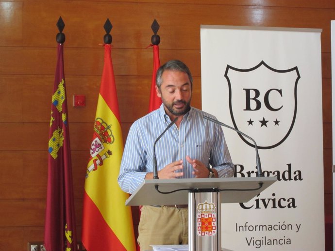 Rafael Gómez durante la presentación de los presupuestos               