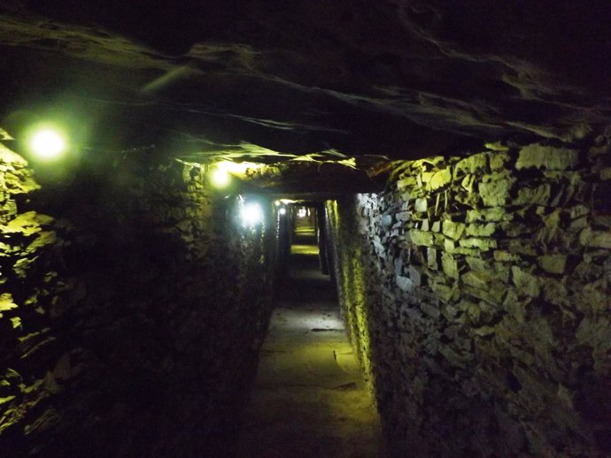 Corredor del dolmen de La Pastoria, en Valencina.