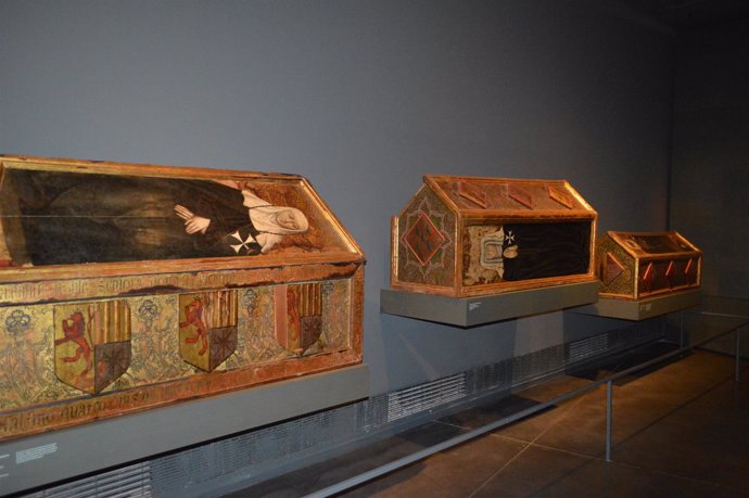 Sepulcros del Museu de Lleida que reclama el Monasterio de Sijena