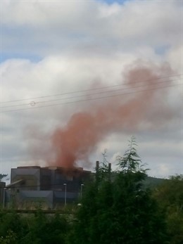 Nube de contaminación en Arcelor