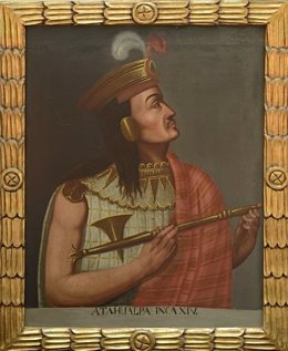 Cuadro del emperador Atahualpa en el Museo 