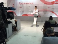 El PSOE de Extremadura espera que Rajoy dé explicaciones "claras y contundentes" que "esclarezcan la financiación de PP"
