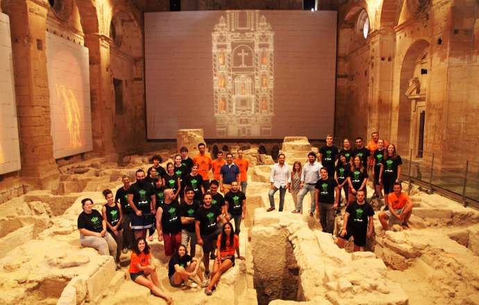 Jóvenes del campo de trabajo 'Fortaleza de la Mota'