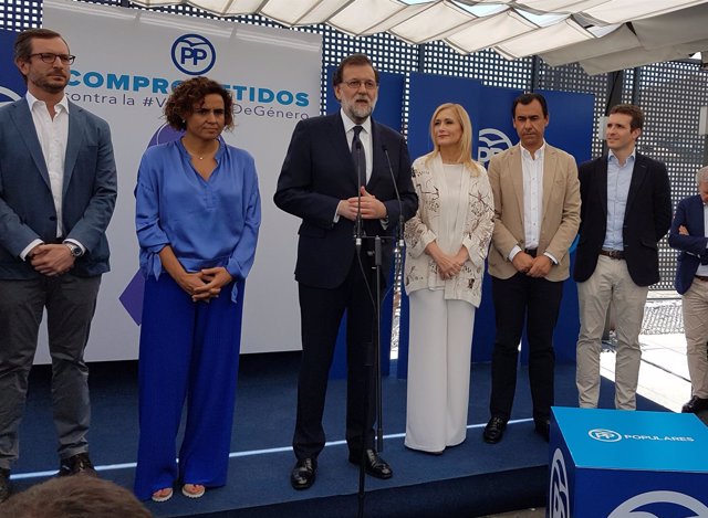 Rajoy en el acto del PP del apoyo al Pacto contra la Violencia de Género