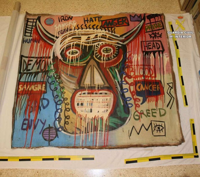 Cuadro Basquiat recuperado