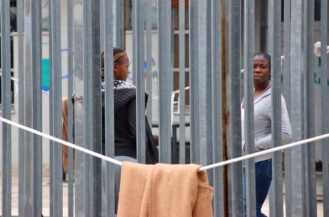 Centro de detención de inmigrantes en Roma 