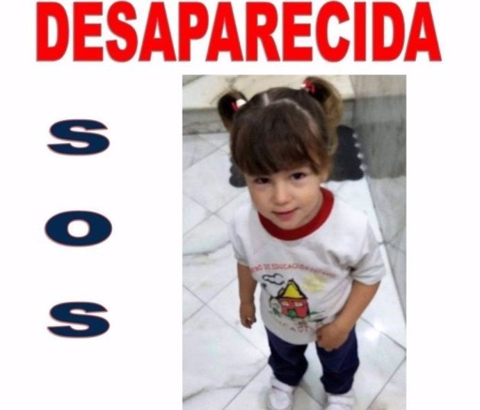 Lucía, neña de trés años desapaecida en Pizarra (Málaga)