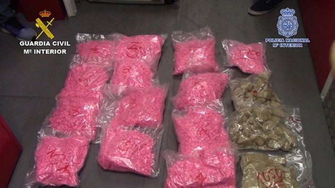 Droga confiscada per la Policia Nacional i la Guàrdia Civil