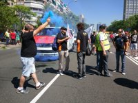 La Policía decomisa los petardos a una plataforma de taxistas valorados entre 300 y 400 euros