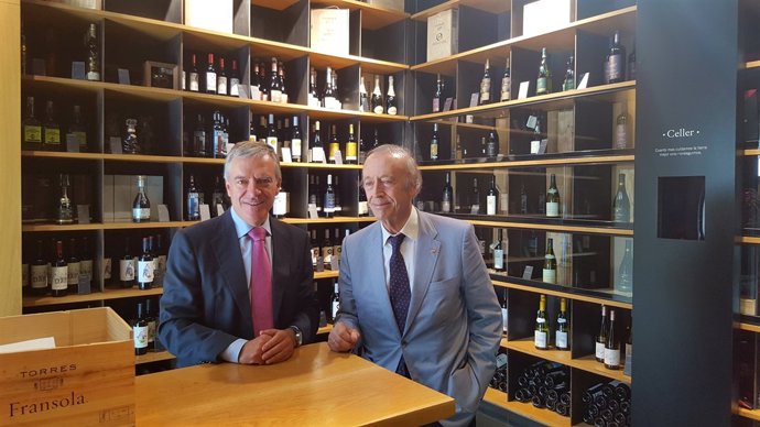 José Donoso (Unef) i Miguel A.Torres (Cellers Torres)