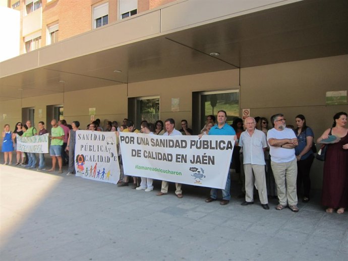 Concentración de la Plataforma por la sanidad pública                     