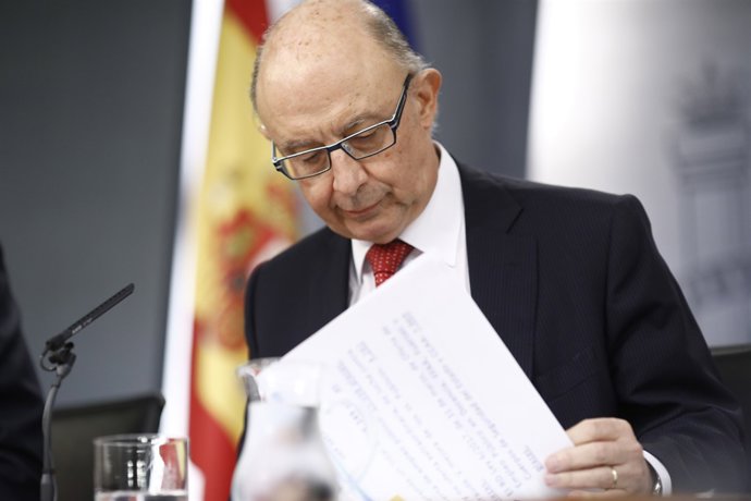 Cristóbal Montoro després del Consell de Ministres